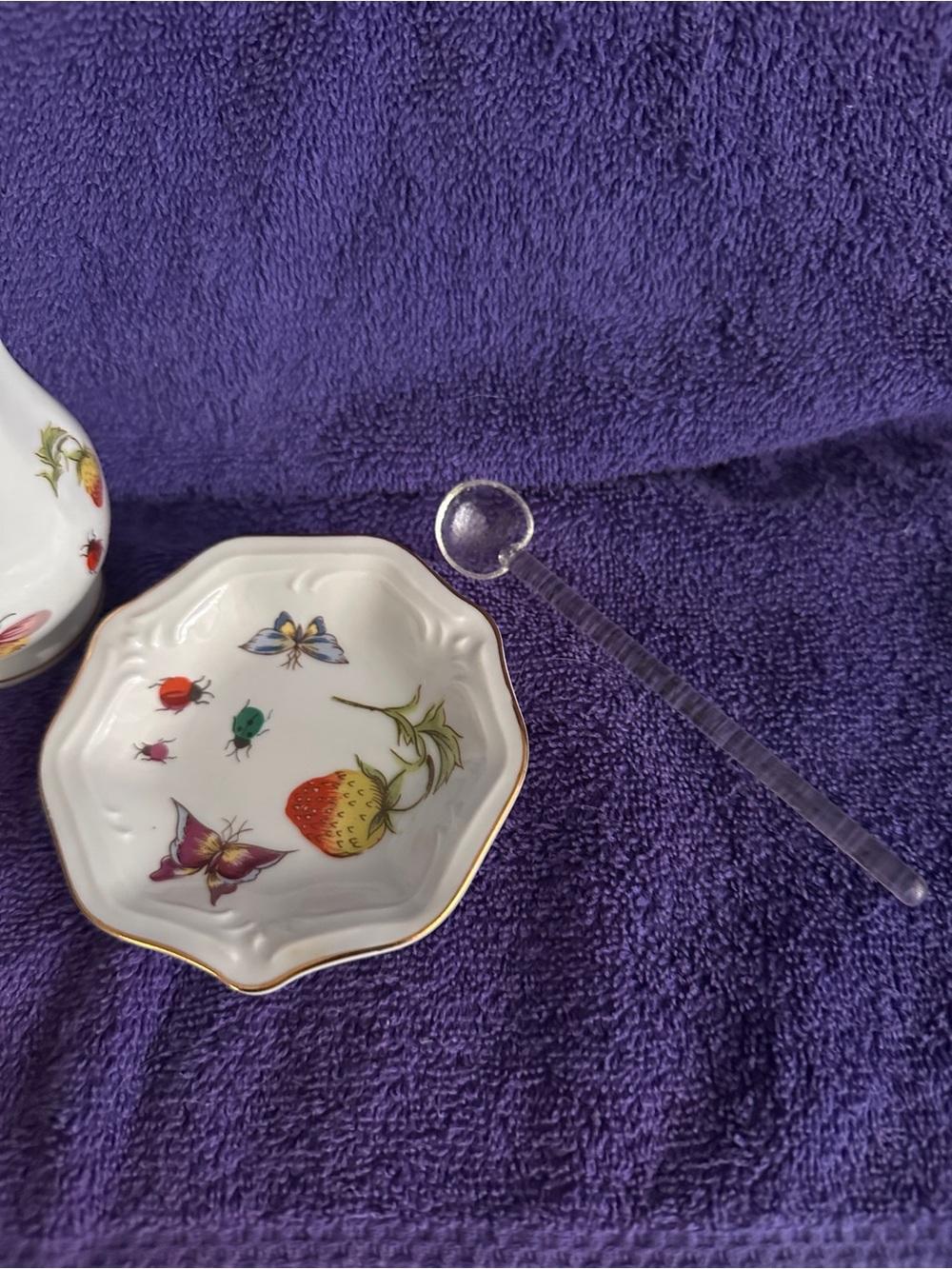 Vintage Lenwile Ardalt Springtime Jam Jar, Plate and Spoon - Picture 5 of 9